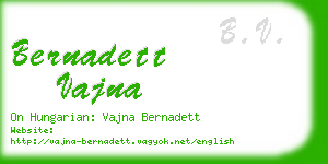 bernadett vajna business card